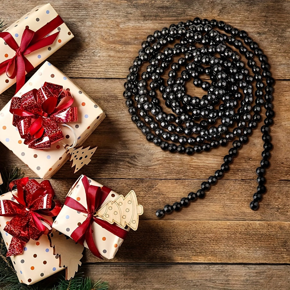 Vianočná girlanda – čierna