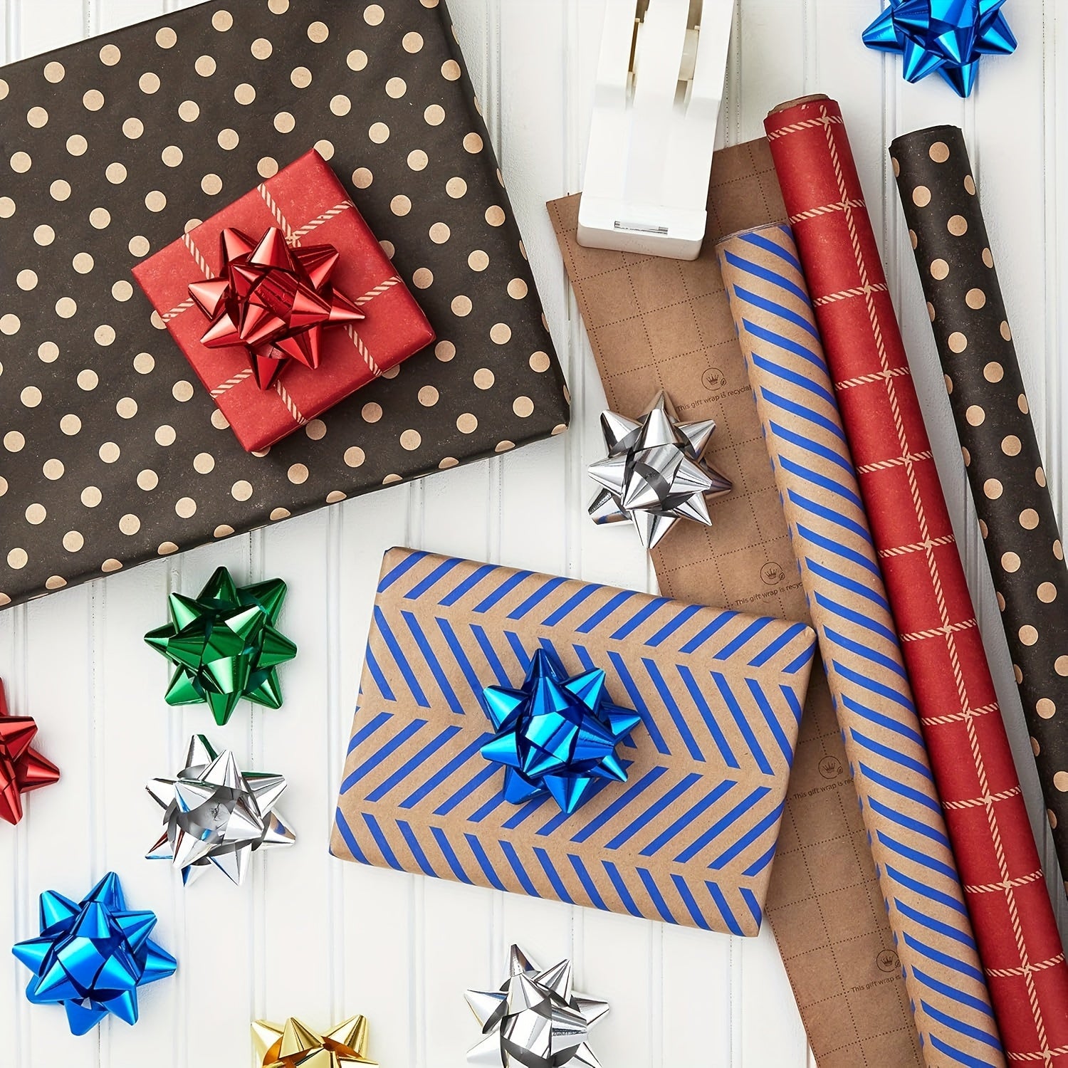 Vianočné mašle – 50 ks