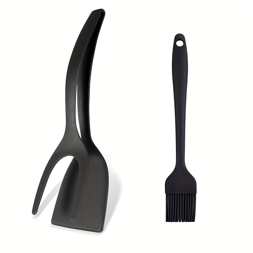 Nylonová kuchynská špachtľa a silikónový štetec – 2 kusy