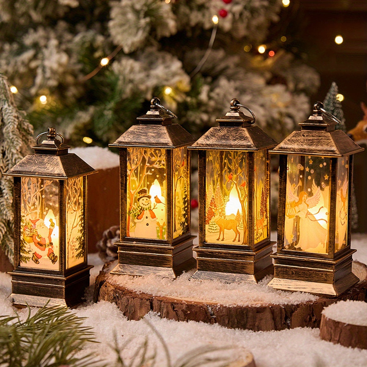 Vianočné LED lampy – 4ks