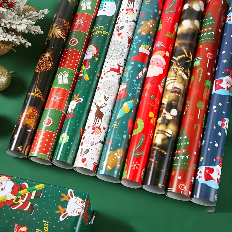 Vianočný baliaci papier – 12 ks