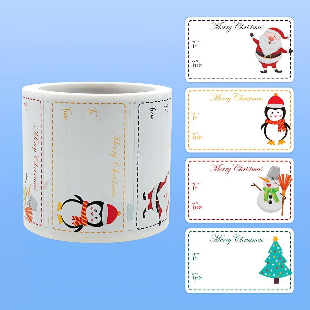 Vianočné darčekové štítky – samolepiace