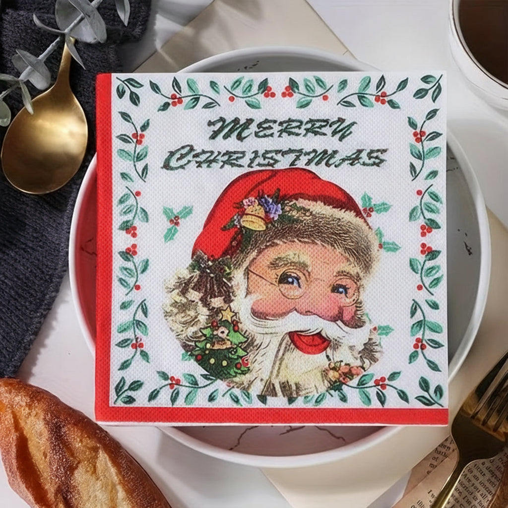 Vianočné servítky – Santa Claus