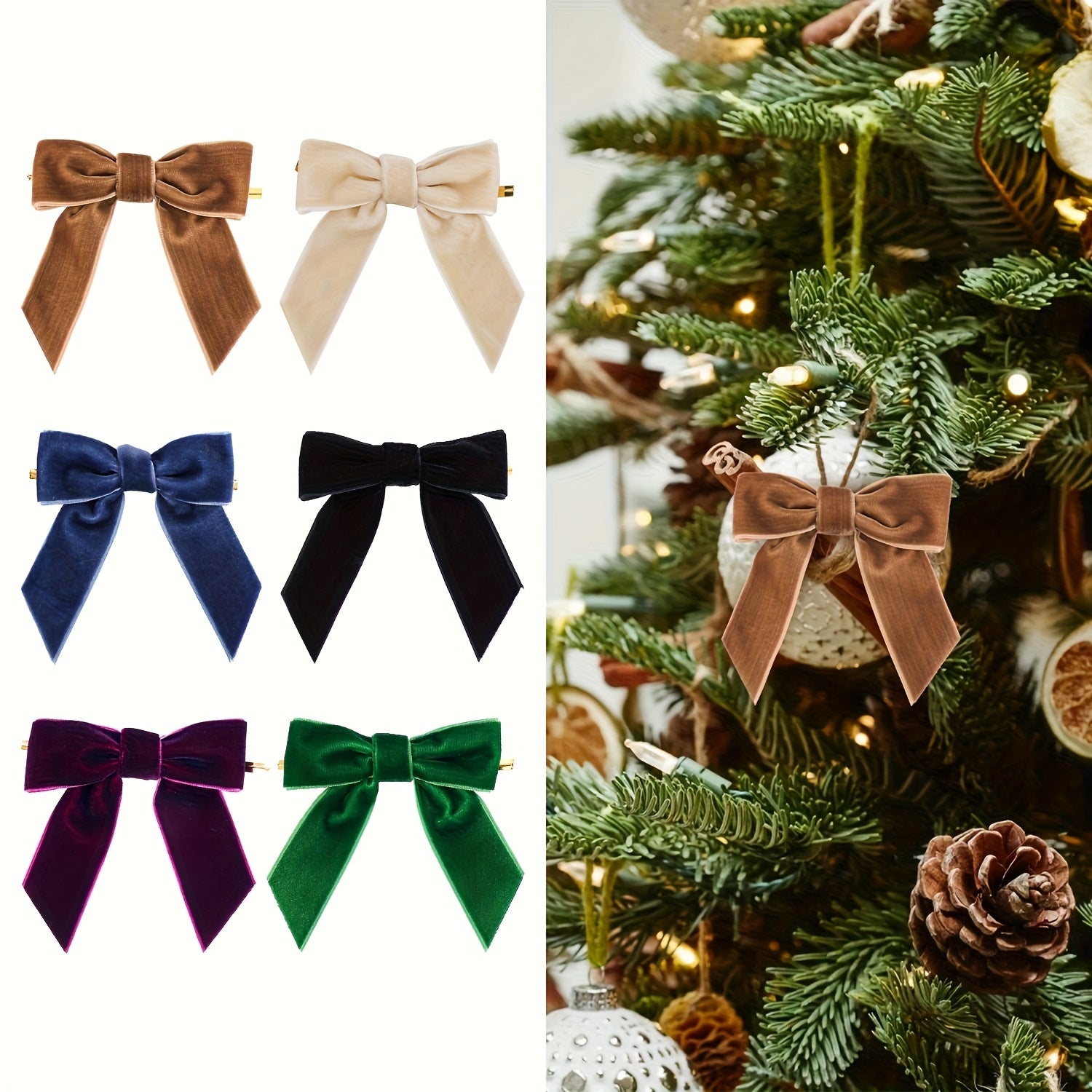 Vianočné mašle – 12ks