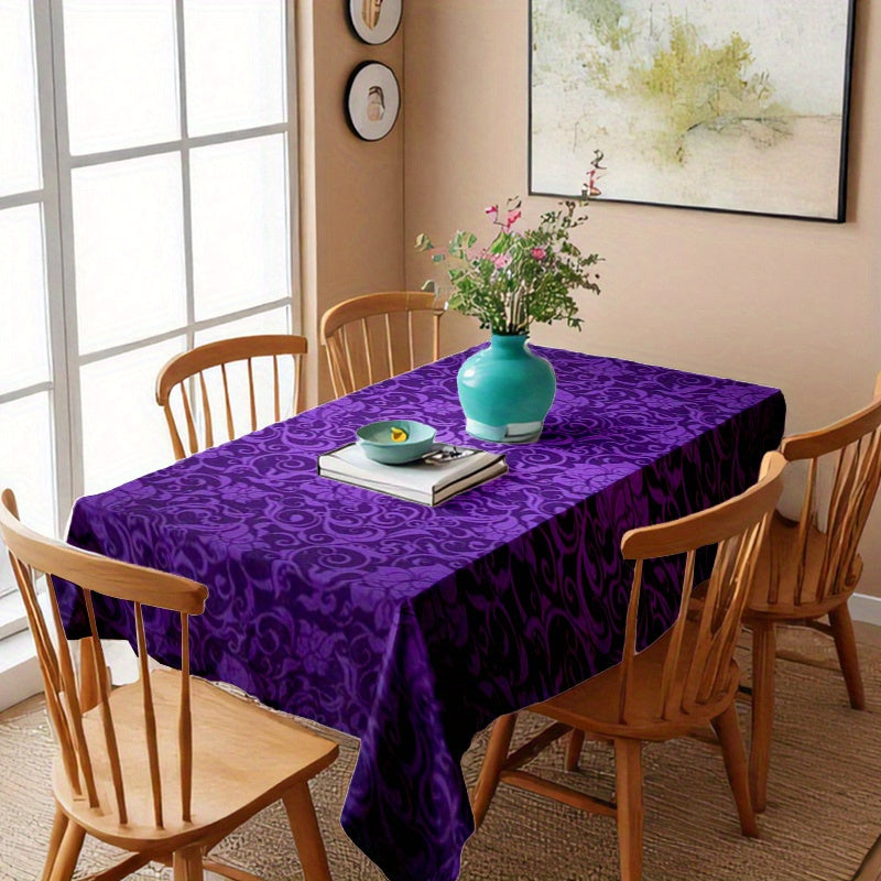 Obrus – fialový s kvetinovým vzorom
