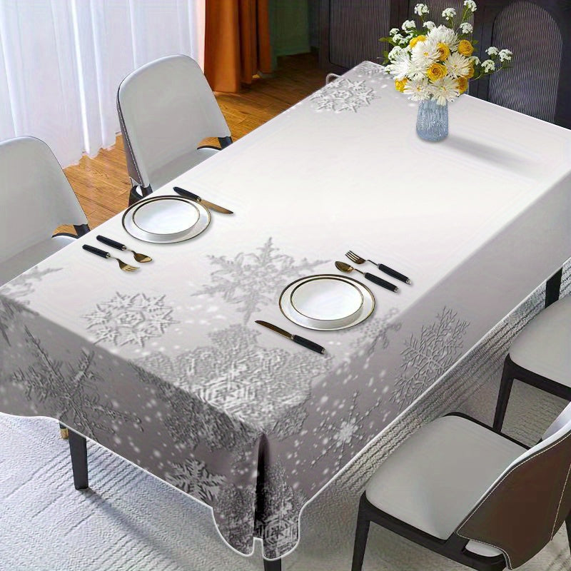 Vianočný obrus – elegantný vzor snehových vločiek