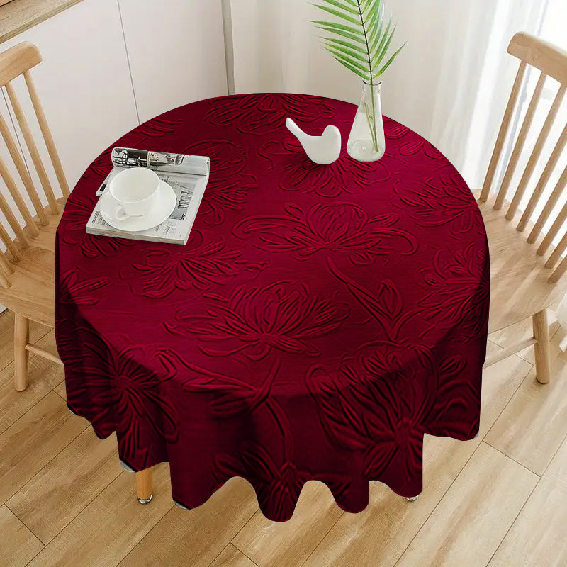 Obrus – červený kvetinový vzor