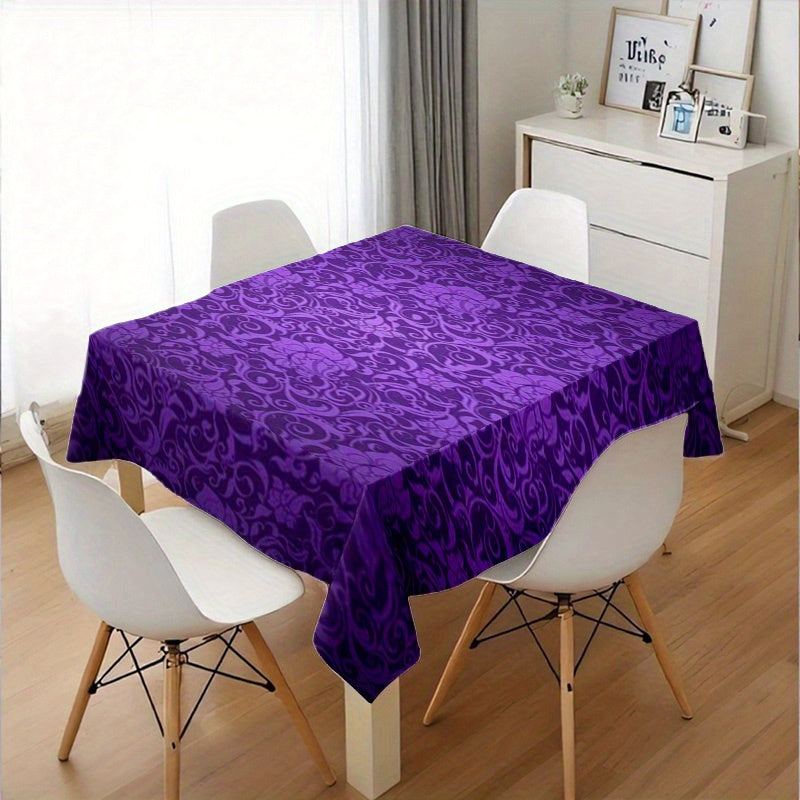 Obrus – fialový s kvetinovým vzorom