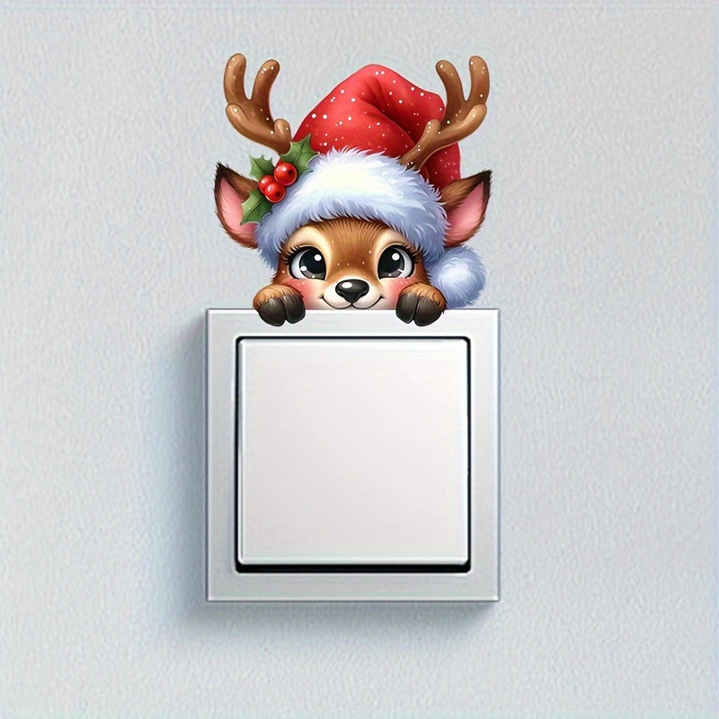 Nálepka na vypínač – sobí vzor