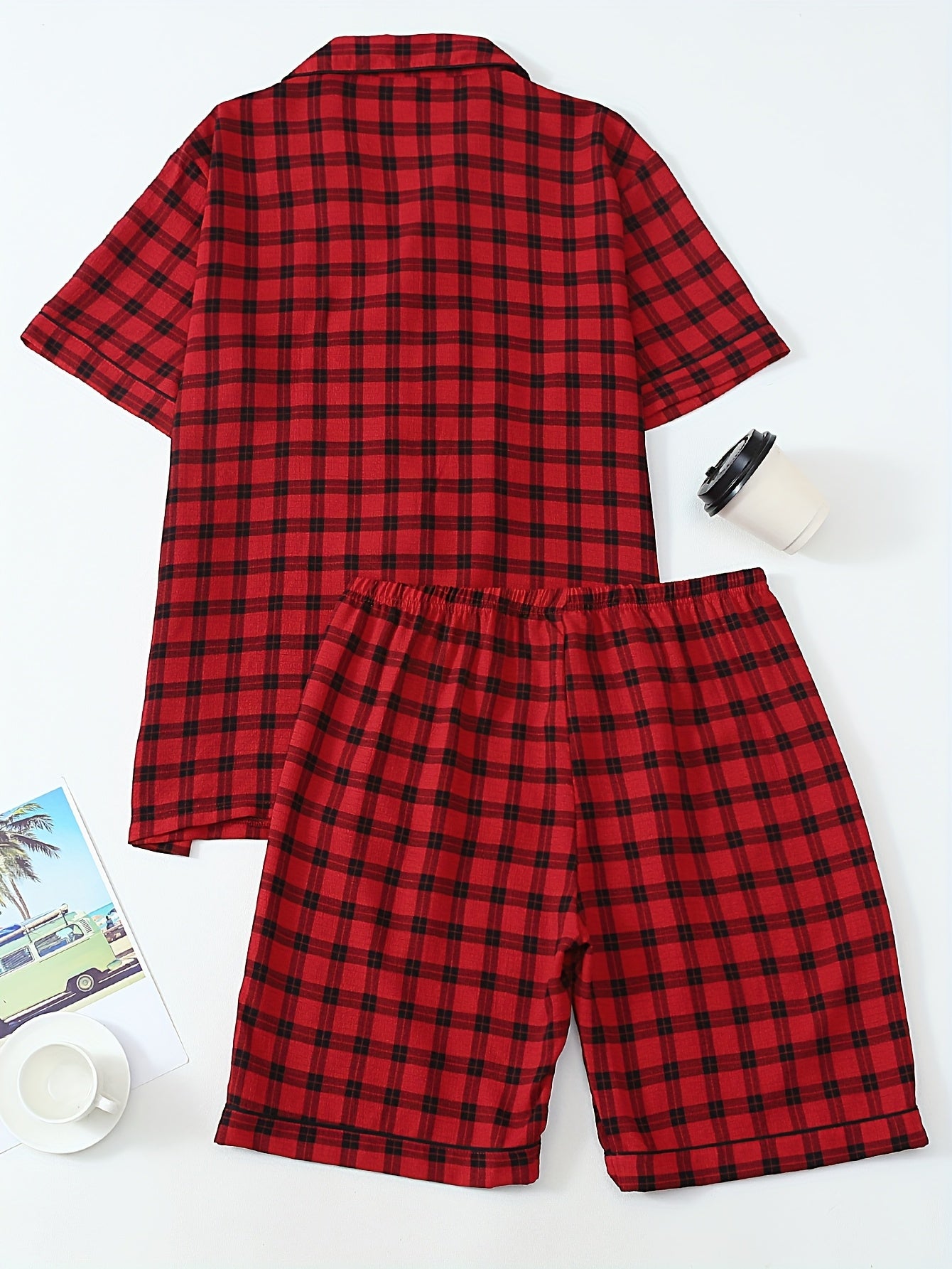 Pánske pyžamo – červené