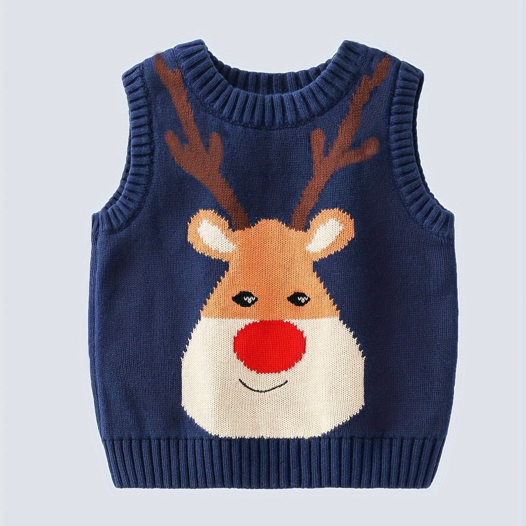 Vianočný sveter pre deti – červený a modrý