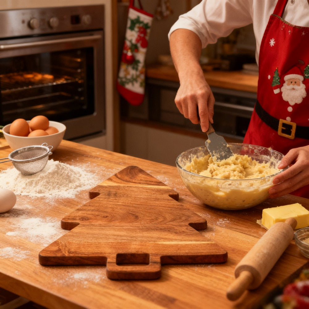 Lopárik na krájanie – tvar vianočného stromčeka