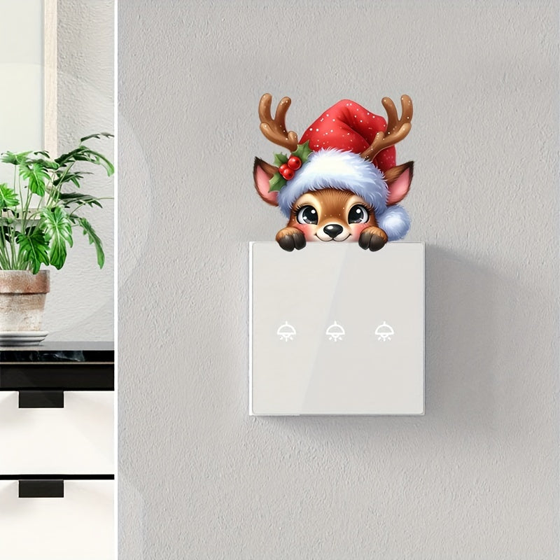 Nálepka na vypínač – sobí vzor