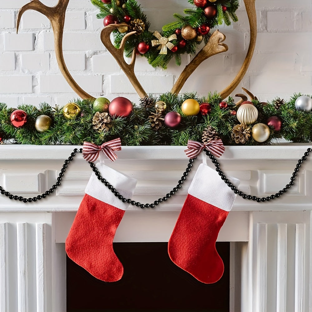 Vianočná girlanda – čierna