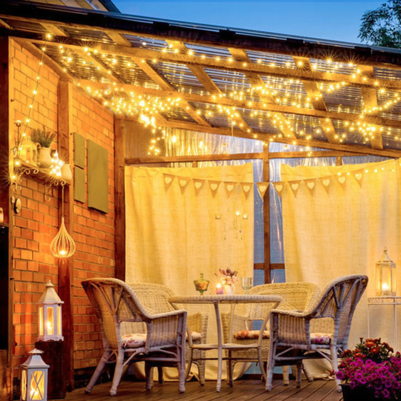 Vianočné svetielka – teplá biela