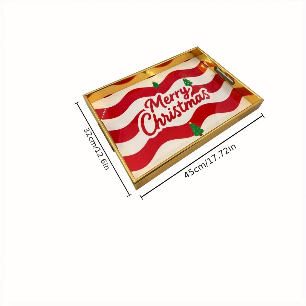 Vianočný podnos – červený