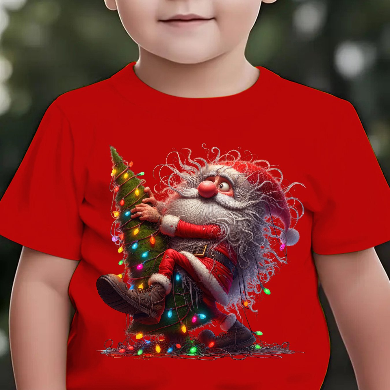 Tričko pre deti – Santa Claus a sobi