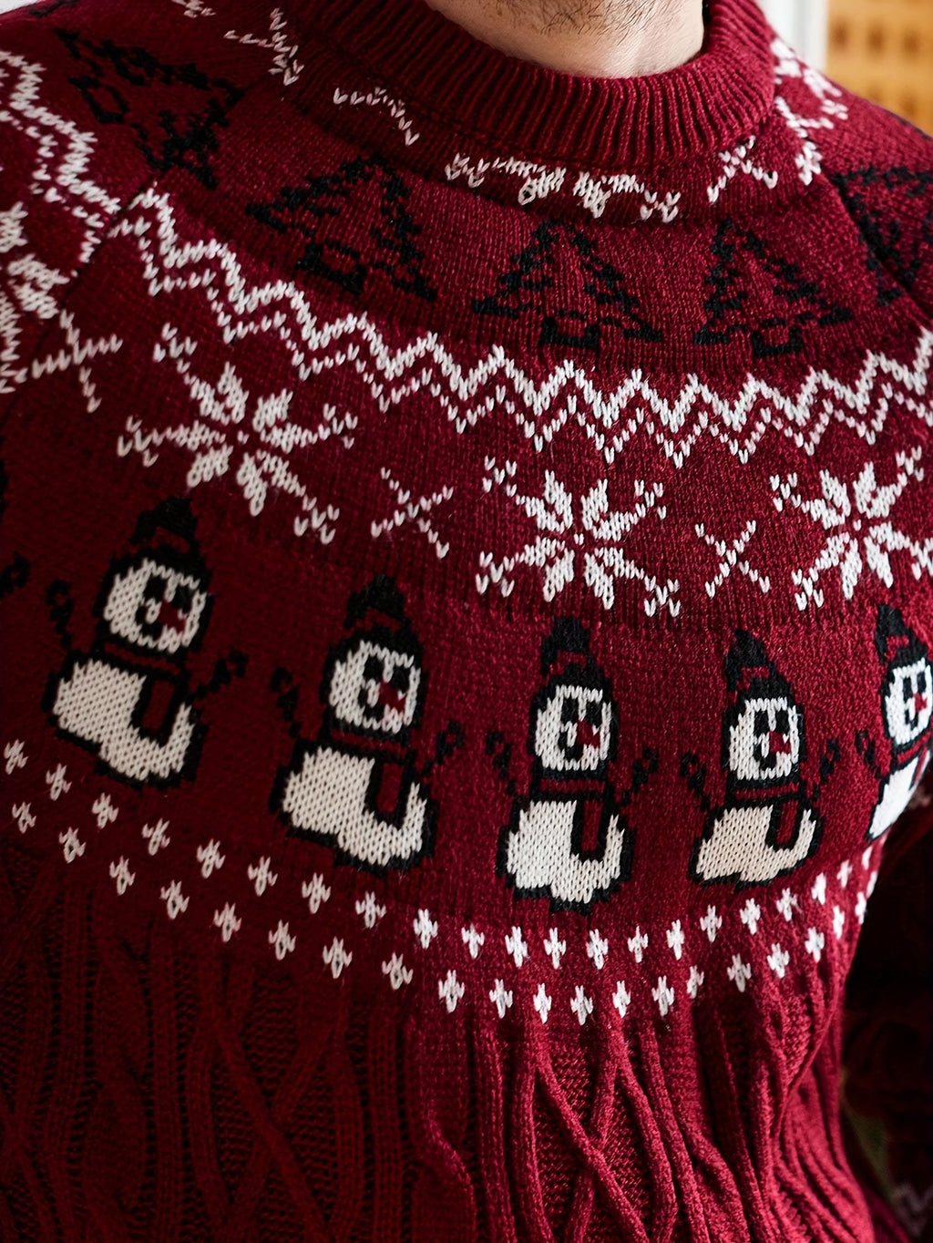 Vianočný sveter pre mužov – červený