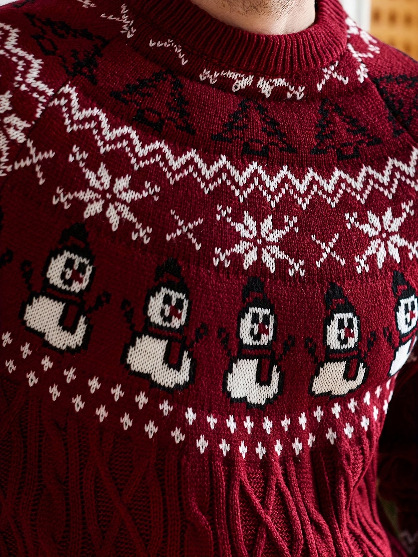 Vianočný sveter pre mužov – červený