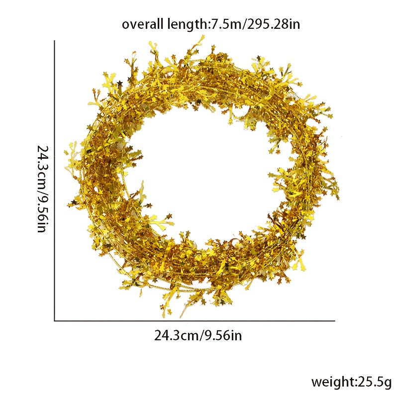 Vianočná girlanda – zlatá