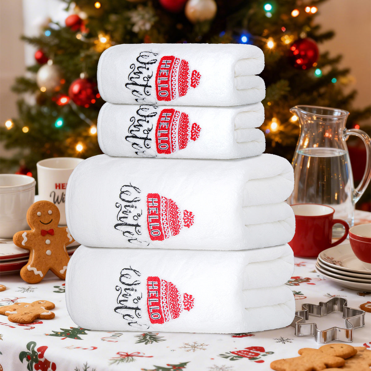 Vianočné uteráky – 4 kusy