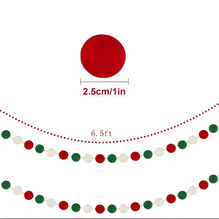 Vianočná girlanda – červená