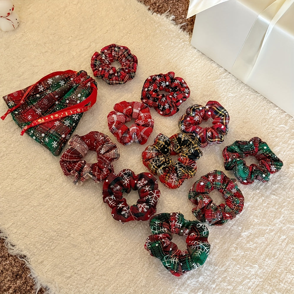 Vianočné doplnky na vlasy – Polychrómové