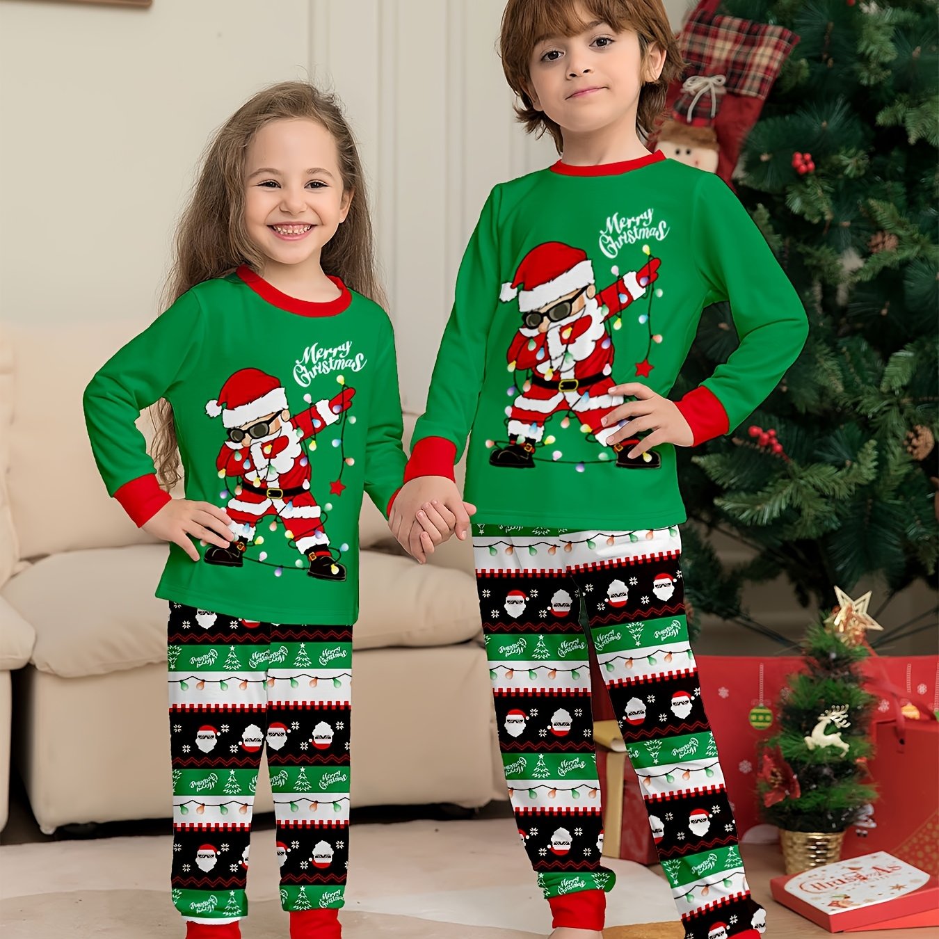 Detský vianočný set – s potlačou Santa Clausa