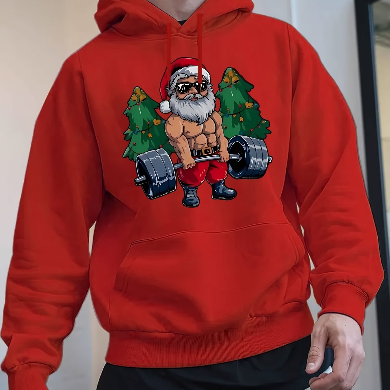 Mikina s kapucňou – Vianočný Santa Claus