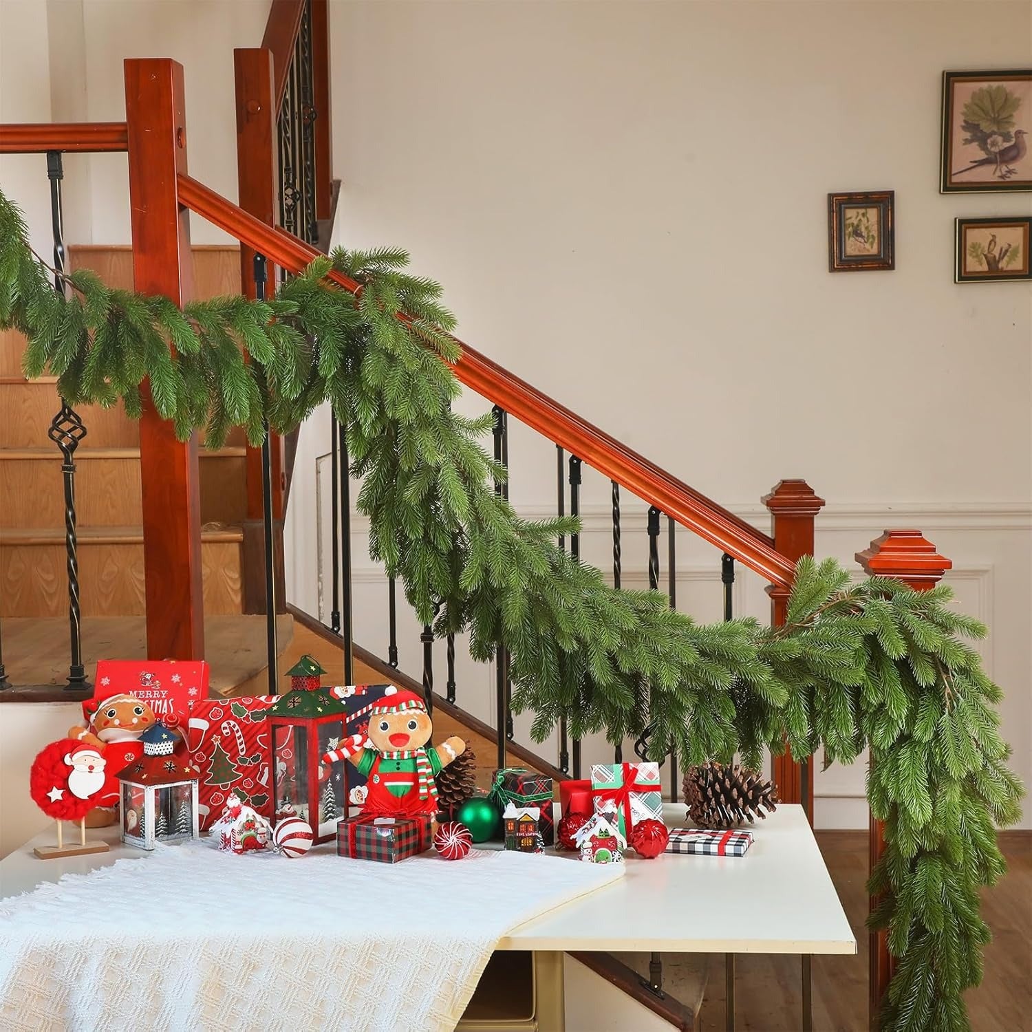 Umelý vianočný veniec – zelený