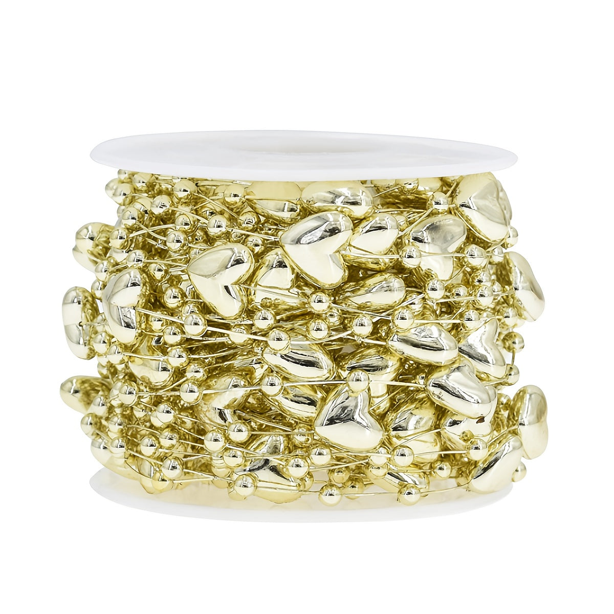 Vianočné srdiečkové korálky – 10m