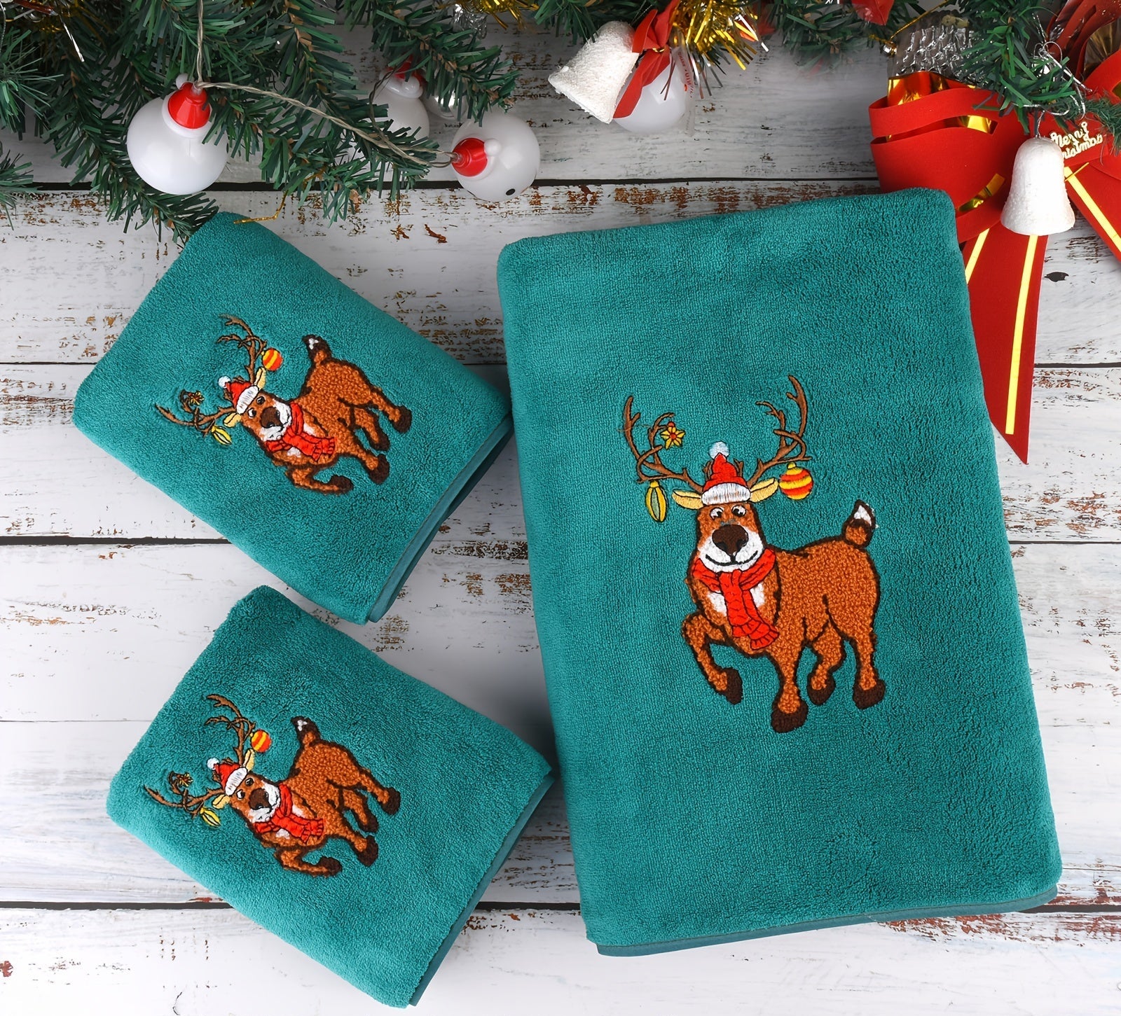 Vianočné uteráky – 3ks rôzne farby