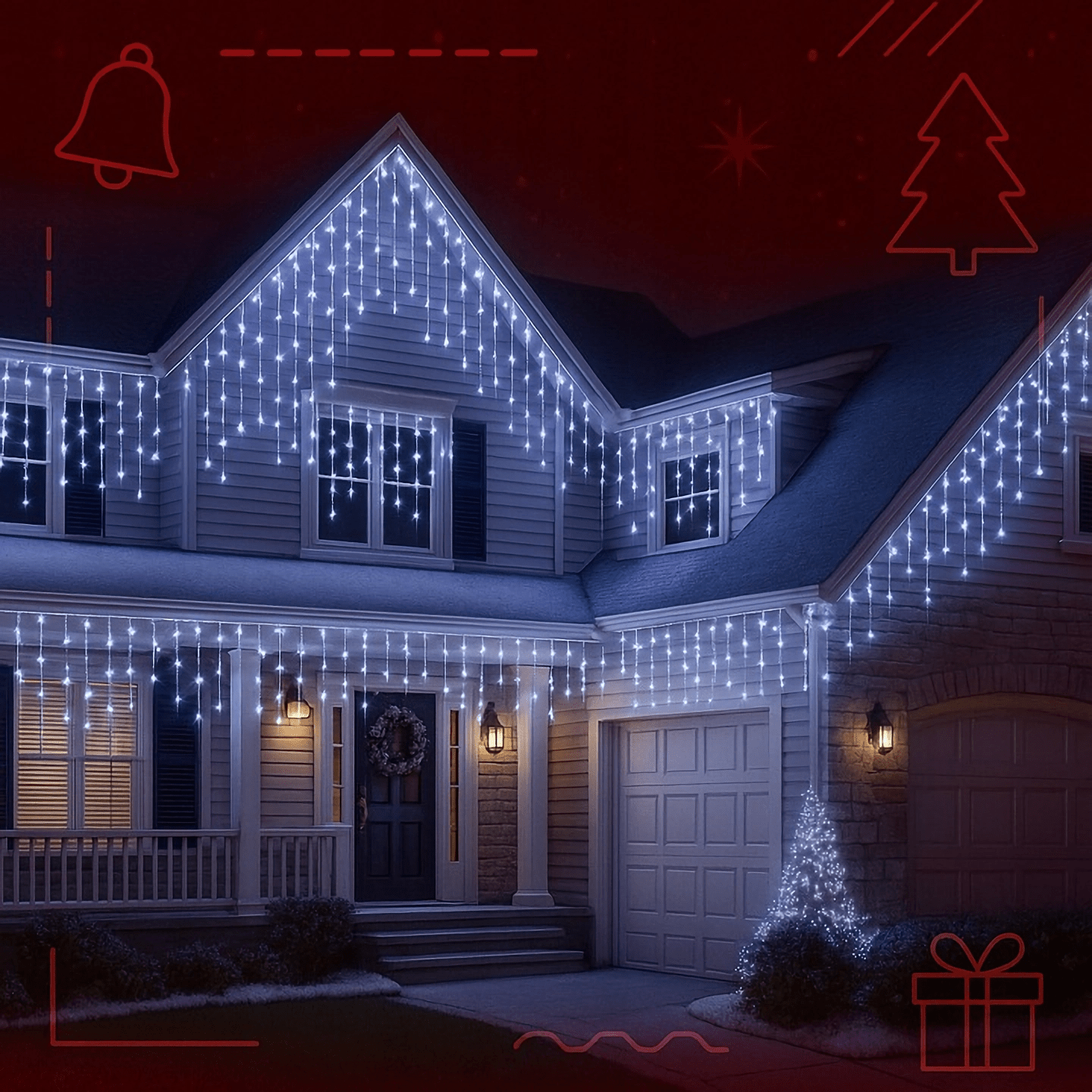 Vianočné svetielka – 500 LED