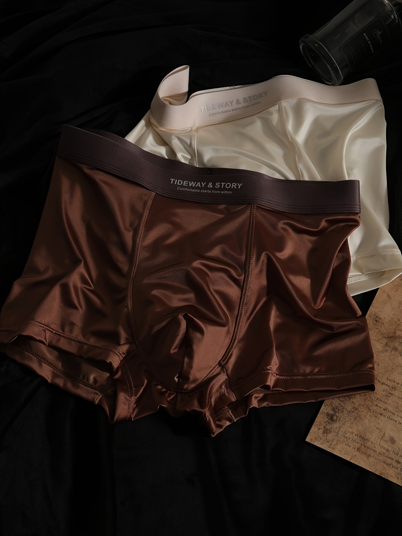 Boxerky – marhuľová a biela