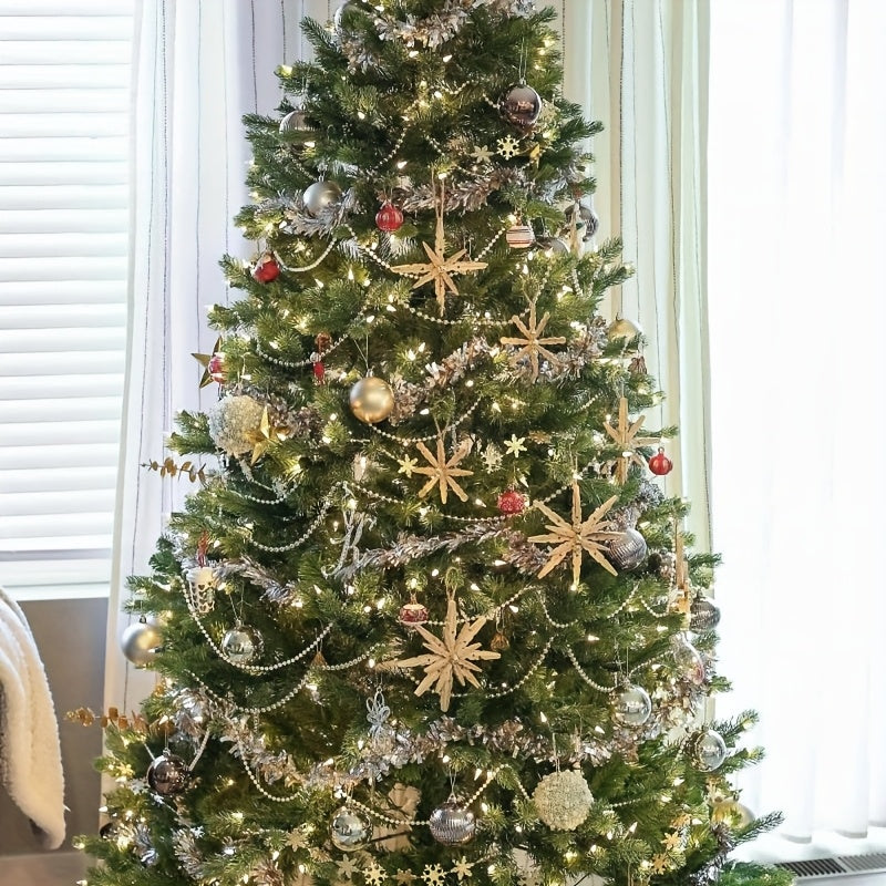 Vianočný girland s guľatými perličkami – 3m