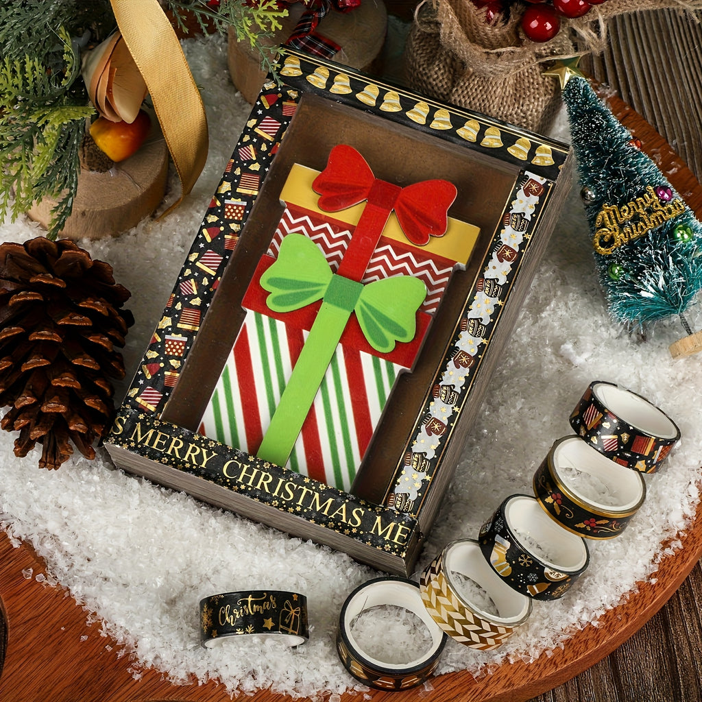 Vianočná washi páska – 18ks