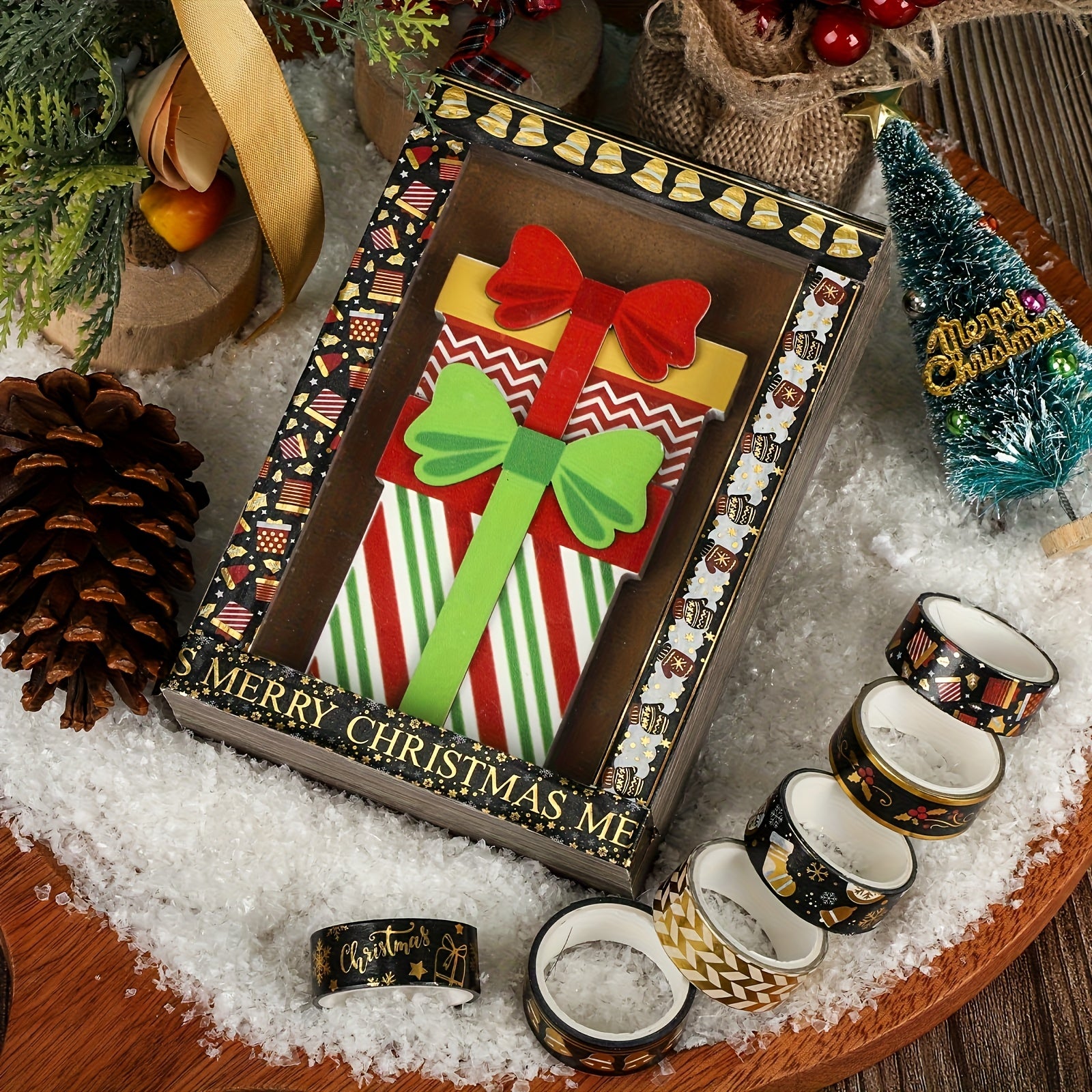 Vianočná washi páska – 18ks