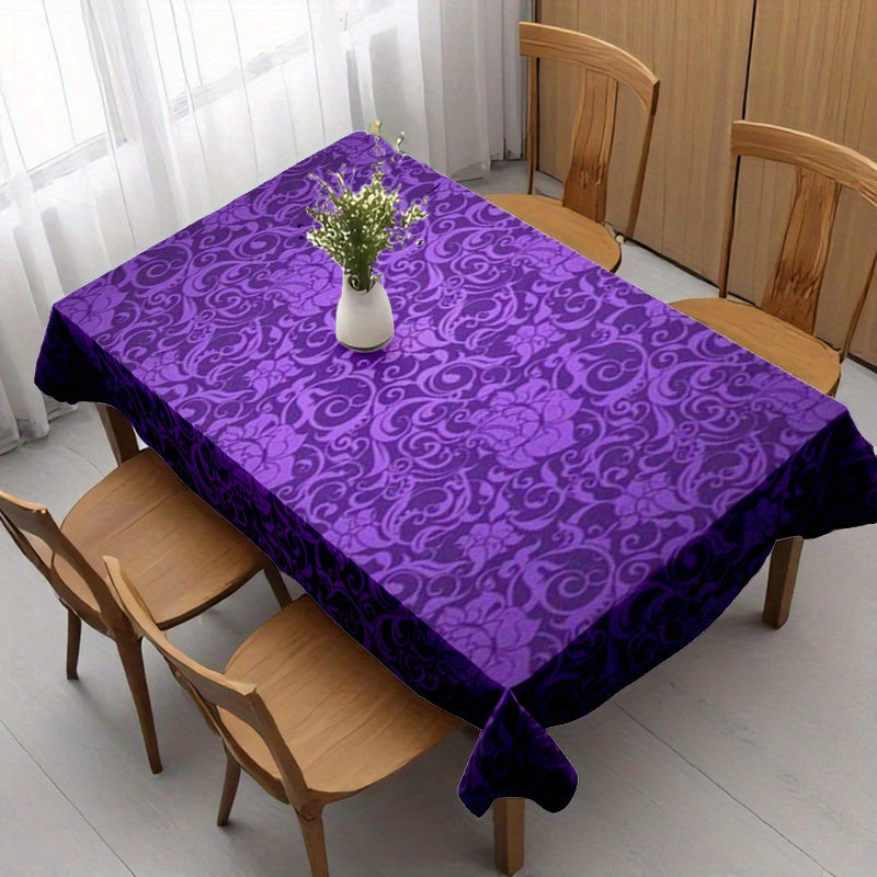 Obrus – fialový s kvetinovým vzorom