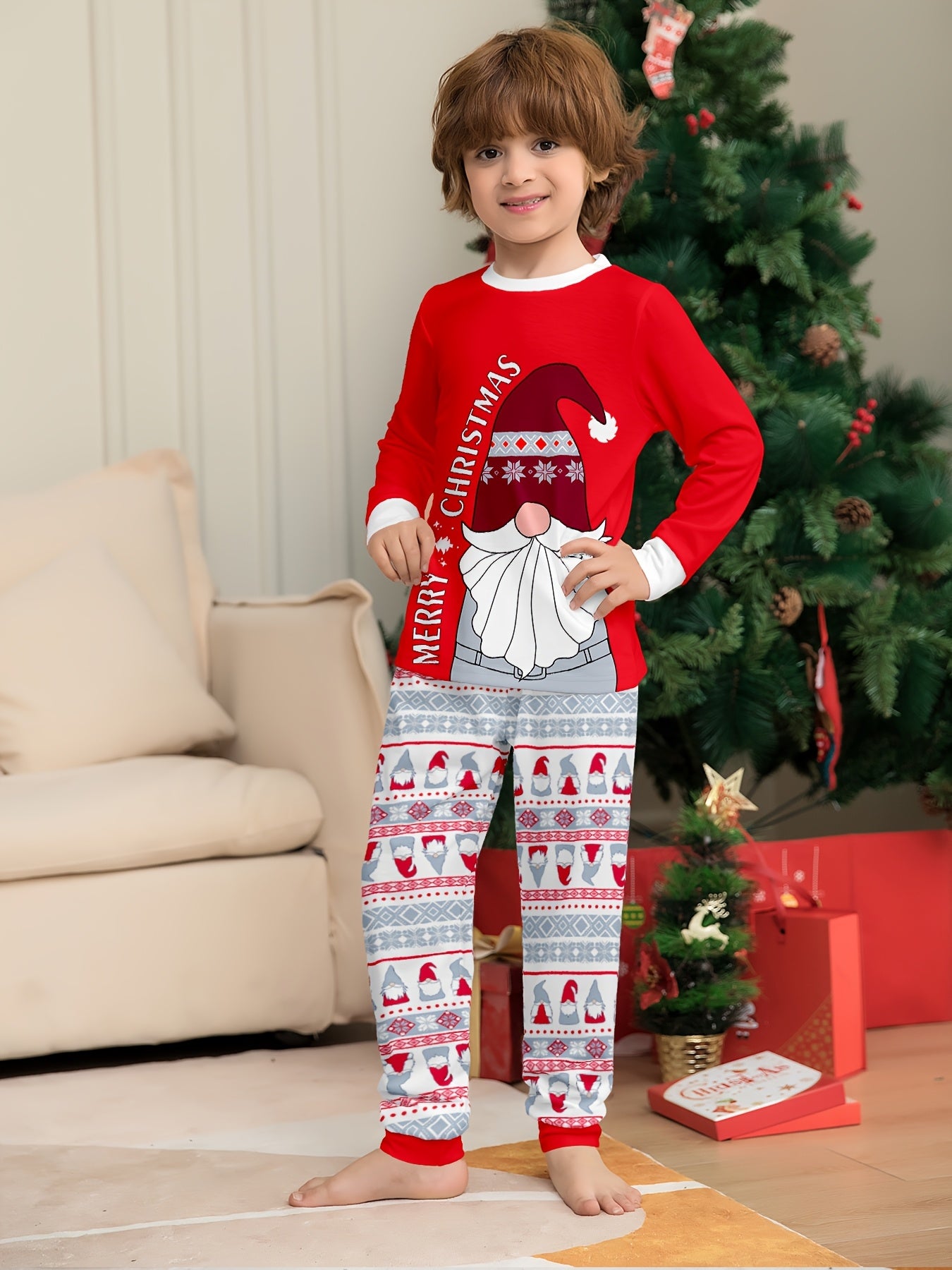 Detský vianočný set – s potlačou Santa Clausa