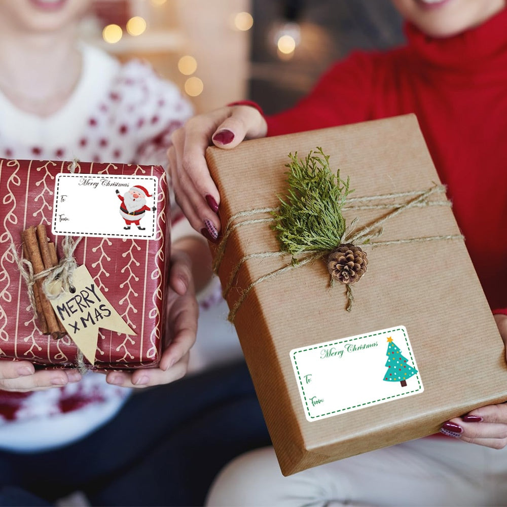 Vianočné darčekové štítky – samolepiace