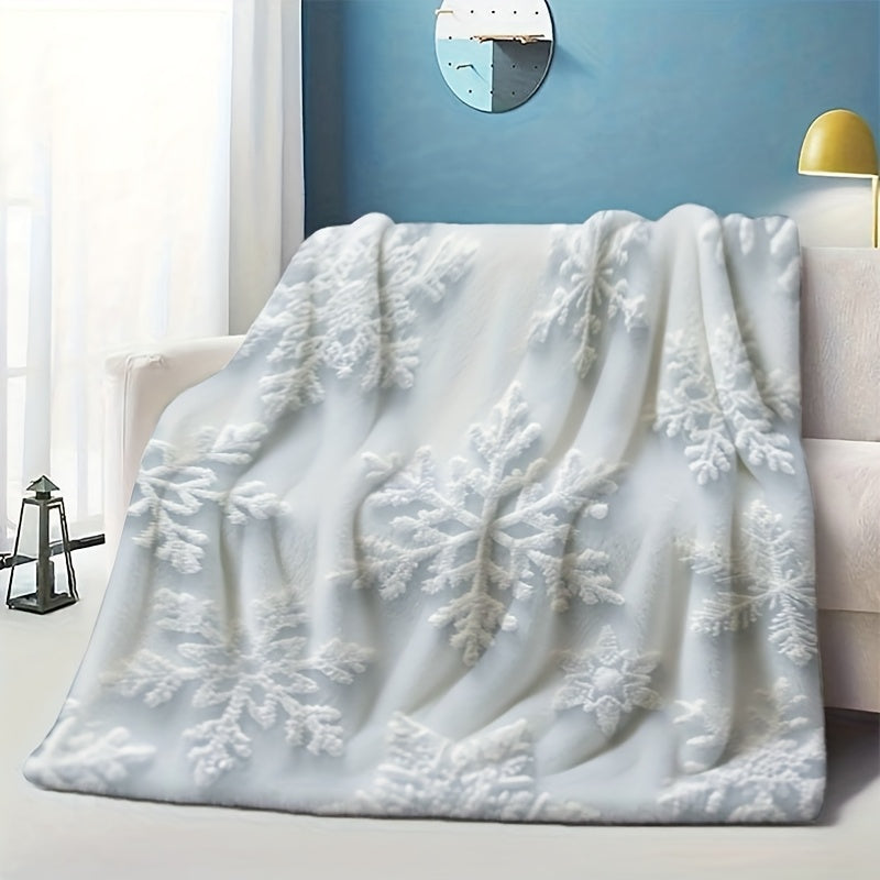 Zimná deka – snehové vločky