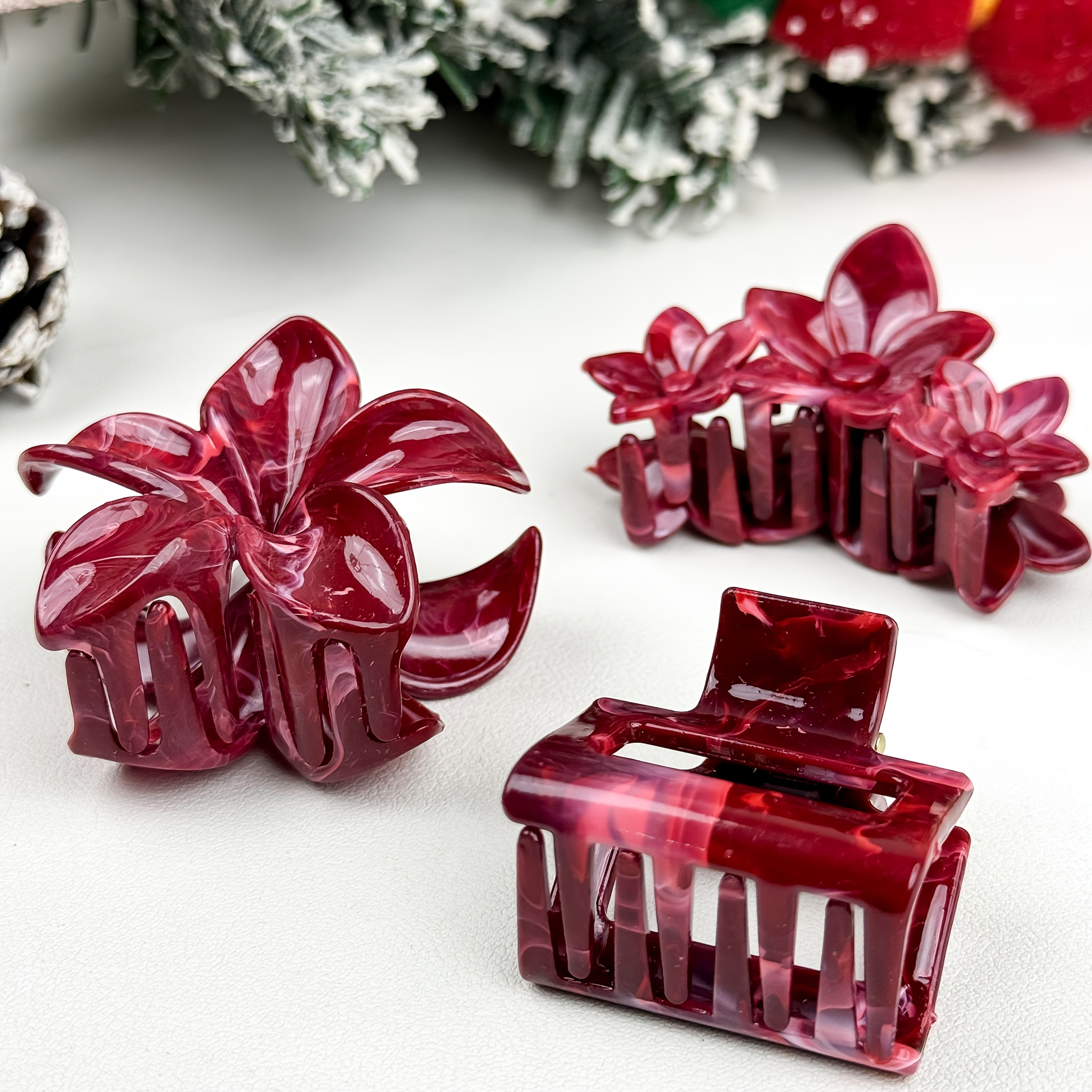 Sada kvetinových sponiek do vlasov – 7ks