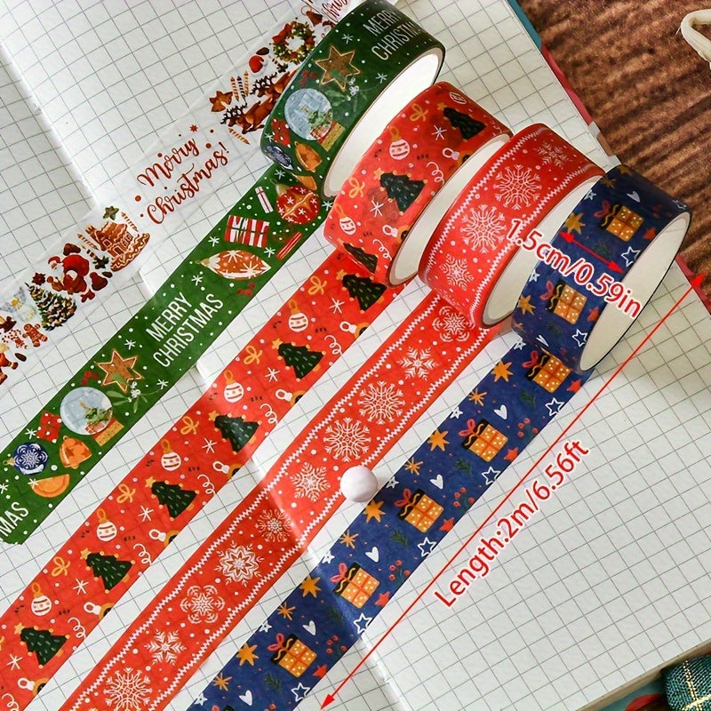 Vianočné dekorácie – washi pásky