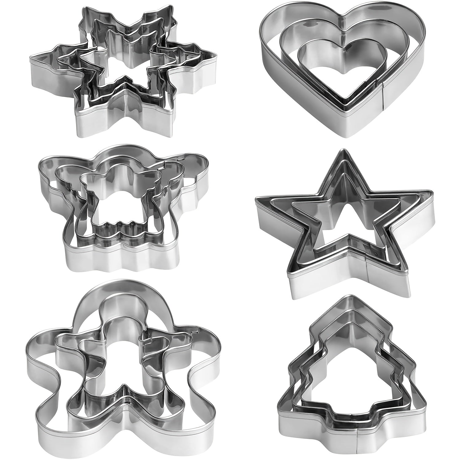 Súprava vykrajovačiek na sušienky – 18 ks