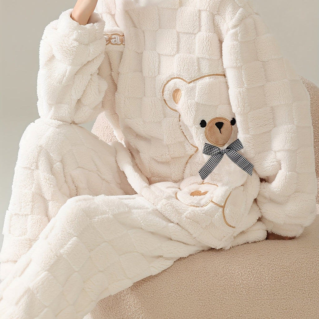 Dámsky zimný pyžamový setík – medvedík