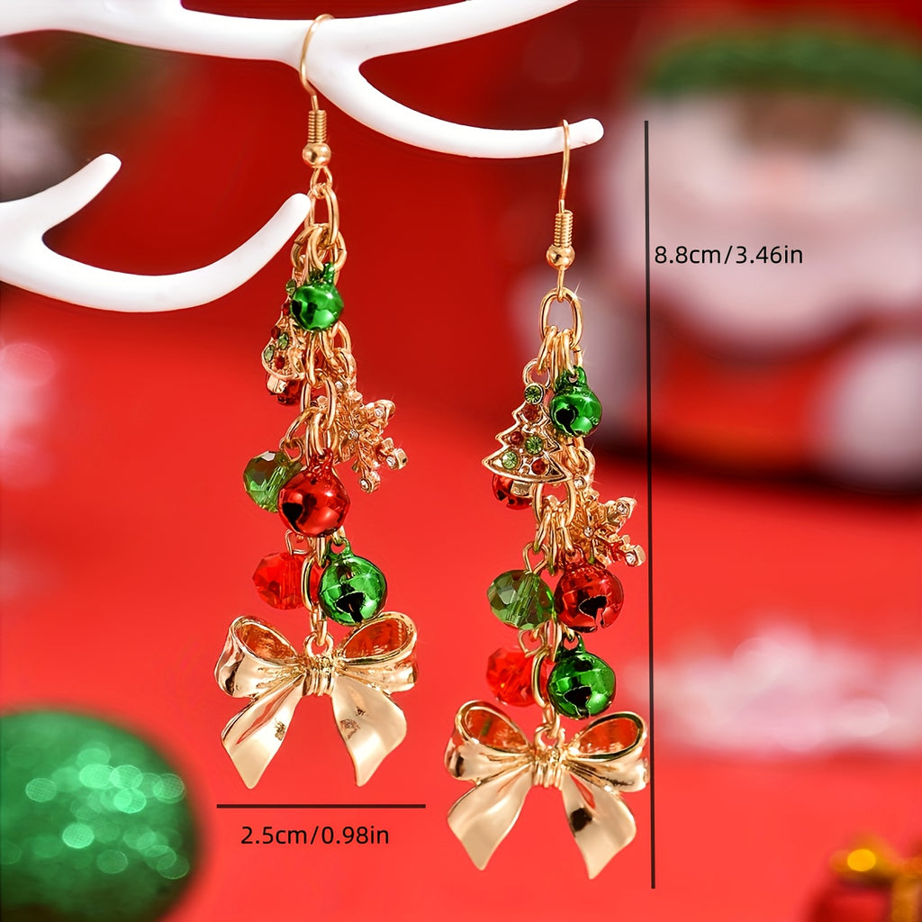 Náušnice so snehovými vločkami – multicolor