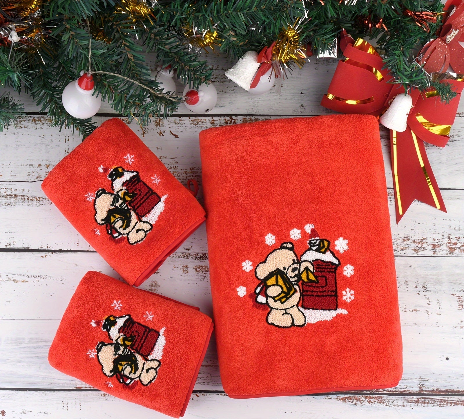 Vianočné uteráky – 3ks rôzne farby
