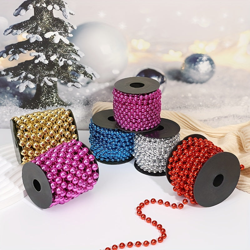 Vianočné dekorácie – reťaz s korálkami