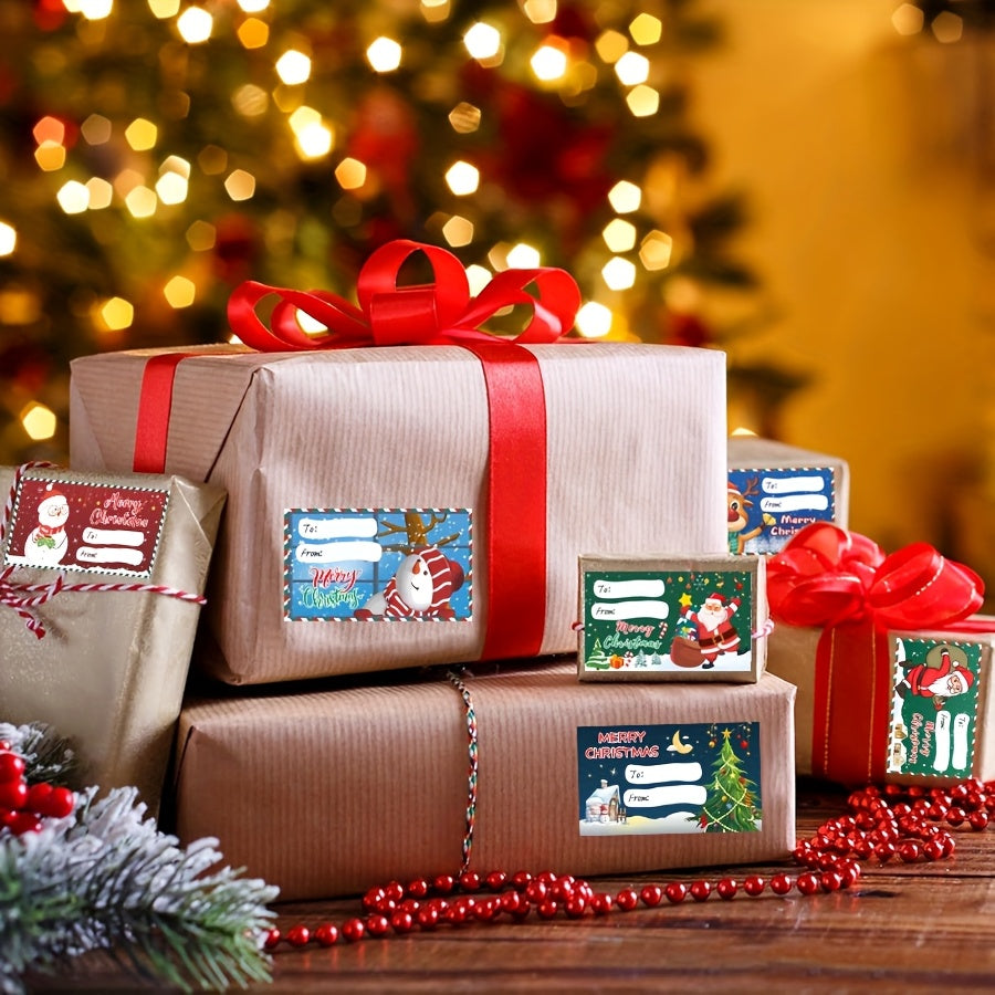 Samolepiace vianočné darčekové štítky