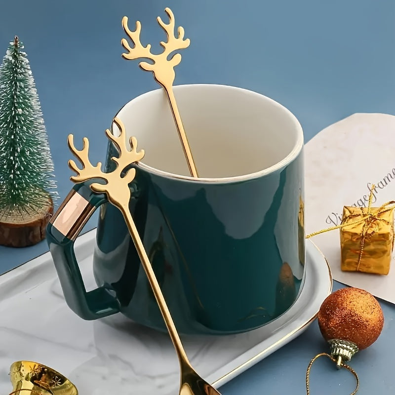 Súprava lyžíc sobíkov – zlatá a strieborná